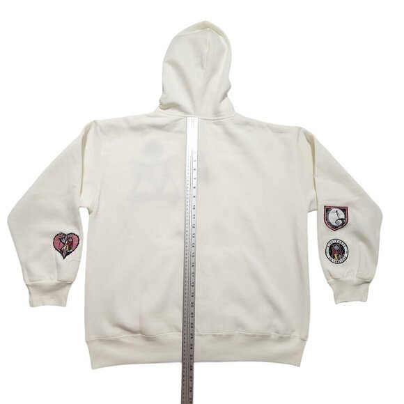 The Nightmare Before Christmas Womens Hoodie Fleece Zip Embroidery Patch XL‎ - Picture 6 of 12